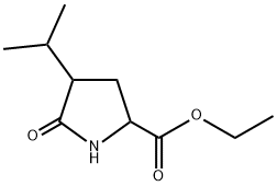 ETHYL 4-ISOPROPYLPYROGLUTAMATE Struktur