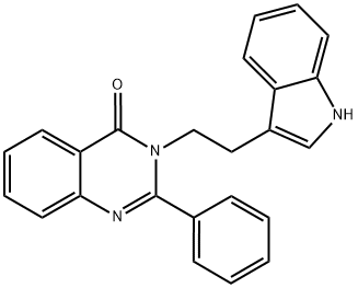 3-[2-(1H-INDOL-3-YL)ETHYL]-2-PHENYLQUINAZOLIN-4(3H)-ONE Struktur