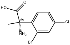 (2S)-2-AMINO-2-(2-BROMO-4-CHLOROPHENYL)PROPANOIC ACID Struktur