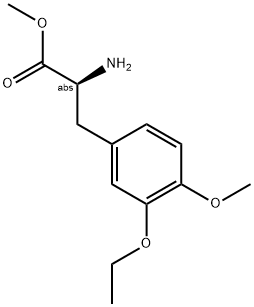 METHYL (2S)-2-AMINO-3-(3-ETHOXY-4-METHOXYPHENYL)PROPANOATE Struktur