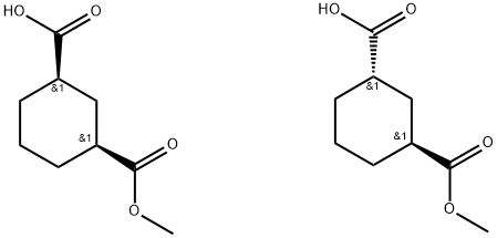 CIS/TRANS-3-CARBOMETHOXYCYCLOHEXANE-1-CARBOXYLIC ACID Struktur