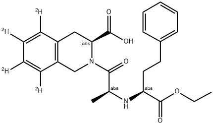 QUINAPRIL-D4 Struktur