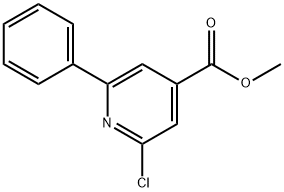 METHYL 2-CHLORO-6-PHENYLPYRIDINE-4-CARBOXYLATE Struktur