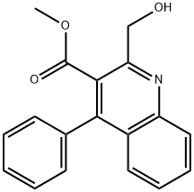 METHYL 2-(HYDROXYMETHYL)-4-PHENYLQUINOLINE-3-CARBOXYLATE Struktur