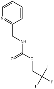 2,2,2-TRIFLUOROETHYL PYRIDIN-2-YLMETHYLCARBAMATE Struktur