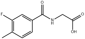 [(3-FLUORO-4-METHYLBENZOYL)AMINO]ACETIC ACID Struktur