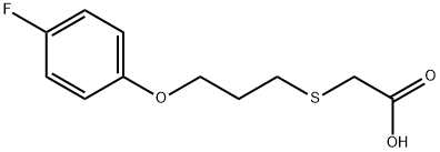 ([3-(4-FLUOROPHENOXY)PROPYL]THIO)ACETIC ACID Struktur