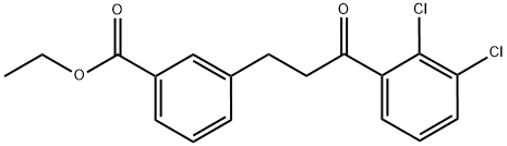 3-(3-CARBOETHOXYPHENYL)-2',3'-DICHLOROPROPIOPHENONE Struktur