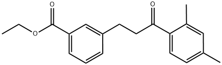 3-(3-CARBOETHOXYPHENYL)-2',4'-DIMETHYLPROPIOPHENONE Struktur