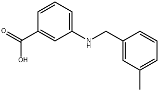 3-[(3-METHYLBENZYL)AMINO]BENZOIC ACID Struktur