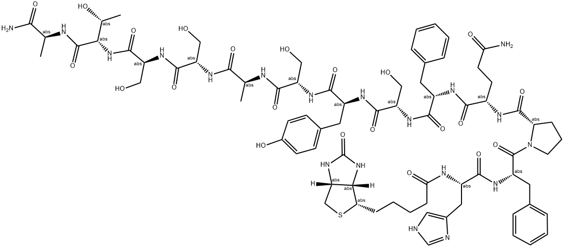 AKT1 (461-480) BIOTINYL/AMIDE [HOMO SAPIENS] Struktur