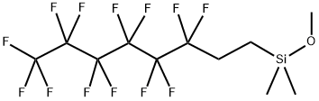 TRIDECAFLUORO-1,1,2,2-TETRAHYDROOCTYL-1-DIMETHYL METHOXY SILANE Struktur