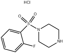 1-[(2-FLUOROPHENYL)SULFONYL]PIPERAZINE HYDROCHLORIDE Struktur