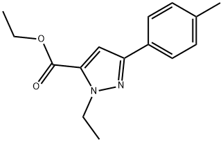 ETHYL 1-ETHYL-3-P-TOLYL-1H-PYRAZOLE-5-CARBOXYLATE Struktur