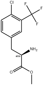 METHYL (2R)-2-AMINO-3-[4-CHLORO-3-(TRIFLUOROMETHYL)PHENYL]PROPANOATE Struktur