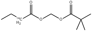 PIVALOYLOXYMETHYL BUTYRATE, [2-14C] Struktur