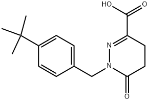 1-(4-TERT-BUTYLBENZYL)-6-OXO-1,4,5,6-TETRAHYDROPYRIDAZINE-3-CARBOXYLIC ACID Struktur