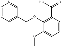 3-METHOXY-2-(PYRIDIN-3-YLMETHOXY)BENZOIC ACID Struktur