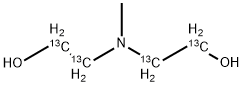 METHYLDIETHANOLAMINE (DIETHYL-13C4) Struktur