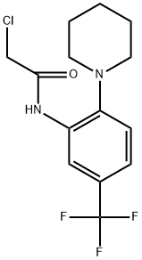 2-CHLORO-N-[2-PIPERIDIN-1-YL-5-(TRIFLUOROMETHYL)PHENYL]ACETAMIDE Struktur