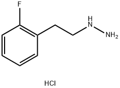 [2-(2-FLUORO-PHENYL)-ETHYL]-HYDRAZINE HYDROCHLORIDE Struktur