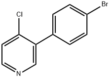 3-(4-BROMOPHENYL)-4-CHLOROPYRIDINE Struktur