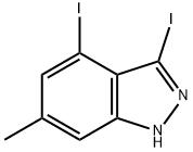 3,4-DIIODO-6-METHYL-(1H)INDAZOLE Struktur