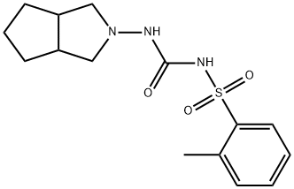 N-[[(HEXAHYDROCYCLOPENTA [C]PYRROL-2(1H)-YL)AMINO]CARBONYL]-2-METHYL BENZENESULFONAMIDE Struktur