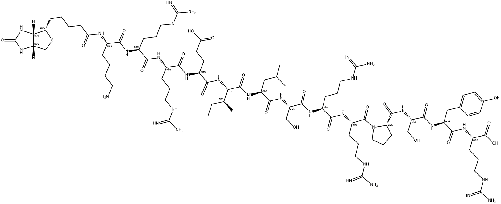 BIOTIN-KRREILSRRPSYR Struktur