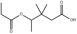 3,3-DIMETHYL-4-PROPIONYLOXY-PENTANOIC ACID Struktur