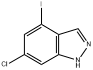 6-CHLORO-4-IODO-1H-INDAZOLE Struktur