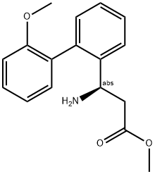 METHYL (3R)-3-AMINO-3-[2-(2-METHOXYPHENYL)PHENYL]PROPANOATE Struktur