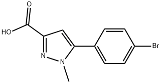 5-(4-BROMOPHENYL)-1-METHYL-1H-PYRAZOLE-3-CARBOXYLIC ACID Struktur