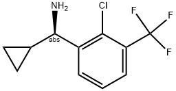 (1R)[2-CHLORO-3-(TRIFLUOROMETHYL)PHENYL]CYCLOPROPYLMETHYLAMINE Struktur