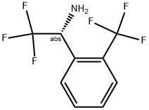 (1R)-2,2,2-TRIFLUORO-1-[2-(TRIFLUOROMETHYL)PHENYL]ETHYLAMINE Struktur