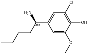 4-((1R)-1-AMINOPENTYL)-2-CHLORO-6-METHOXYPHENOL Struktur