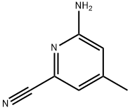 6-AMINO-4-METHYLPYRIDINE-2-CARBONITRILE Struktur