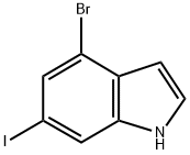 4-BROMO-6-IODO INDOLE Struktur