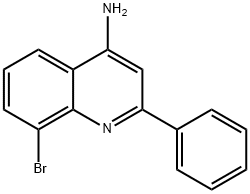 4-AMINO-8-BROMO-2-PHENYLQUINOLINE Struktur