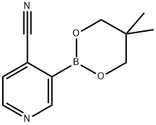 3-(5,5-DIMETHYL-[1,3,2]DIOXABORINAN-2-YL)-ISONICOTINONITRILE Struktur