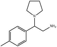 2-PYRROLIDIN-1-YL-2-P-TOLYL-ETHYLAMINE Struktur