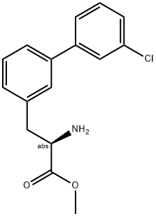 METHYL (2R)-2-AMINO-3-[3-(3-CHLOROPHENYL)PHENYL]PROPANOATE Struktur