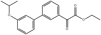 ETHYL 3-(3-ISOPROPOXYPHENYL)BENZOYLFORMATE Struktur