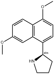 4-((2R)PYRROLIDIN-2-YL)-1,6-DIMETHOXYNAPHTHALENE Struktur