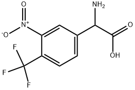 AMINO-(3-NITRO-4-TRIFLUOROMETHYL-PHENYL)-ACETIC ACID Struktur