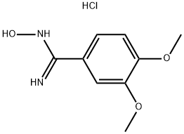 N-HYDROXY-3,4-DIMETHOXYBENZENECARBOXIMIDAMIDE HYDROCHLORIDE Struktur