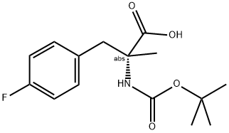 BOC-ALPHA-METHYL-D-4-FLUOROPHENYLALANINE Struktur