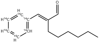 ALPHA-HEXYLCINNAMALDEHYDE-UL (RING-14C) Struktur