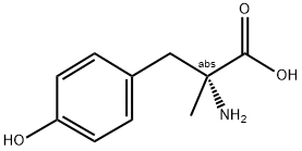 (R)-2-AMINO-2-METHYL-3-(4'-HYDROXYPHENYL)PROPANOIC ACID Struktur