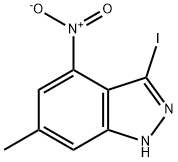 3-IODO-6-METHYL-4-NITRO-(1H)INDAZOLE Struktur